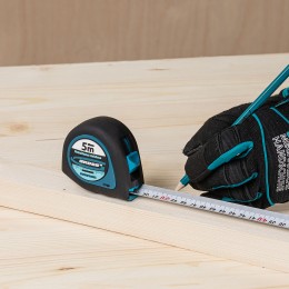 Gross Рулетка "Ergonomisch",5 м x 25 мм,магнитный обрезиненный зацеп 31103