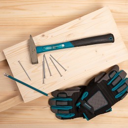 Gross Молоток слесарный, 300 г, квадратный боек, фибергласовая обрезиненная рукоятка 10273