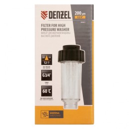 Denzel Фильтр для моечных машин высокого давления, G3/4 дюйм, универсальный 58301