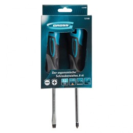 Gross Набор отверток комбинированный 2 шт, S2, трехкомпонентная рукоятка 12168