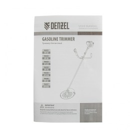 Denzel Триммер бензиновый DT 43S, 43 см3, 2.5 л. с, разъемная штанга, состоит из 2 частей 96225