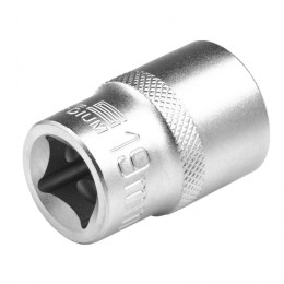 Stels Головка торцевая, 19 мм, двенадцатигранная, CrV, под квадрат 1/2, хромированная 13665