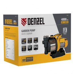 Denzel Садовый поверхностный насос GP1100SS, 1100 Вт, 4000 л/ч, подъем 45 м, пластик 97305