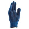 Перчатки трикотажные усиленные, гелевое ПВХ-покрытие, 7 класс, синие Россия Сибртех 68183