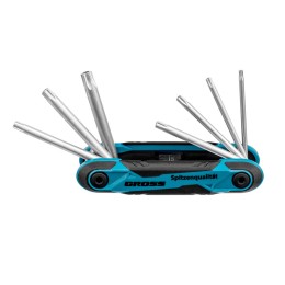 Gross Набор ключей имбусовых Tamper-Torx , складные, 8 шт, CrV 16413