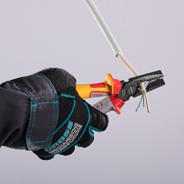 Gross Плоскогубцы комбинированные, диэлектрические трехкомпонентные рукоятки до 1000 В, 180 мм 16989