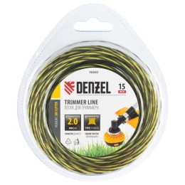 Denzel Леска для триммера двухкомпонентная витая квадратная, 2,0мм х 15м, блистер SkyCutter 96840