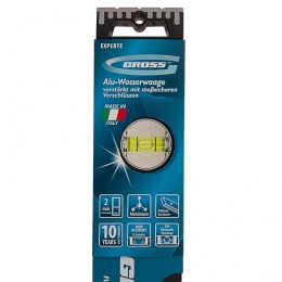 Gross Уровень алюминиевый, 400 мм, усиленный с ударопрочными заглушками, 3 глазка 34324