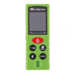 Сибртех Лазерный дальномер PM-40,40 м,с пузырьковым уровнем 38010