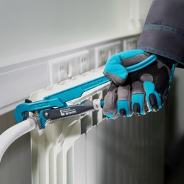 Gross Ключ трубный рычажный 3/4, №0, цельнокованый, CrV, тип "L" 15600