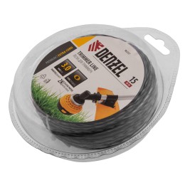 Denzel Леска для триммера двухкомпонентная эллипс, 3,0мм х 15м, блистер EXTRA CORD 96257