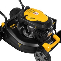 Denzel Газонокосилка бензиновая GLD-460, 146 куб.см, ширина 46 см, ручная, 7 уровней, травосборник 50 л 58802
