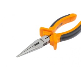 Sparta Длинногубцы прямые, Comfort, 200 мм, шлифованные, двухкомпонентные рукоятки 17169