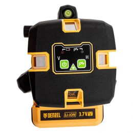 Denzel Лазерный уровень LX 06 Green, 30 м, 520 нм, аккумулятор Li 5200 mAh, резьба 5/8" 35072