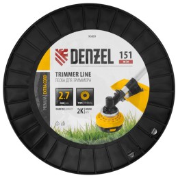 Denzel Леска для триммера двухкомпонентная круглая, 2,7мм х 151м, на DIN катушке EXTRA CORD 96809