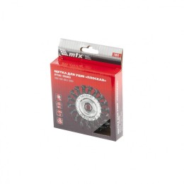 Matrix Щетка для УШМ 100 мм, М14, плоская, крученая проволока 0.8 мм 74643