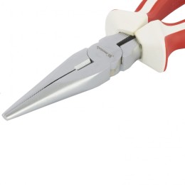 Matrix Длинногубцы прямые, WHite Nickel, 200 мм, никелированные, трехкомпонентные рукоятки 17190