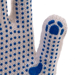 Сибртех Перчатки х/б, ПВХ покрытие, "Точка", 7 класс Россия 67774