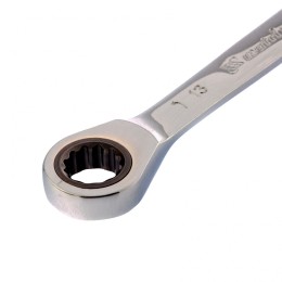 Matrix Ключ накидной трещоточный, 13 x 14 мм, CrV, зеркальный хром 14506