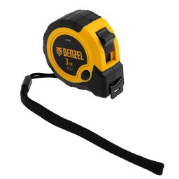Denzel Рулетка 3м х 16мм, двухкомп. корпус, кнопка-пауза// 31541