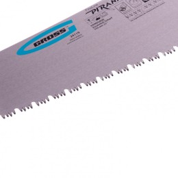 Gross Ножовка по дереву Piranha , 550 мм, сегментное строение рабочей кромки, 7-8 TPI, зуб-3D, двухкомпонентная рукоятка 24119