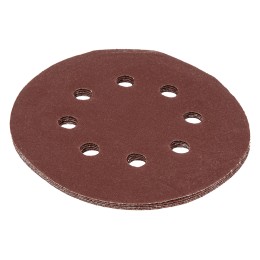 Matrix Круг абразивный на ворсовой подложке под "липучку", перфорированный, P 220, 125 мм, 5 шт 73809