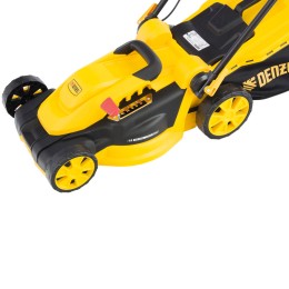 Denzel Газонокосилка электрическая GM-1800, 1800 Вт, шир. 38 см, 6 уров., травосб. 40 л. 96617