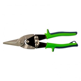 СИБРТЕХ Ножницы по металлу, 250 мм, прямой рез, сталь С55, двухкомпонентные рукоятки 78336