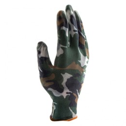 Palisad Перчатки садовые из полиэстера с нитрильным обливом, хаки, М 67858