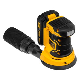 Denzel Машина шлифовальная эксцентриковая аккумуляторная COS-125, 18В Li-Ion 28470