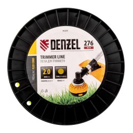 Denzel Леска для триммера круглая, 2,0мм х 276м, на DIN катушке FLEX CORD, 96269