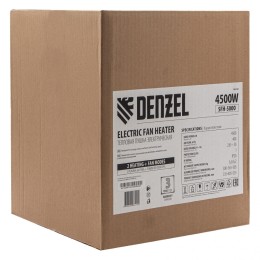 Denzel Тепловая пушка SFH-5000, 230 В, 400 м3/ч, вентилятор 3 режима, 3000/4500 Вт 96438