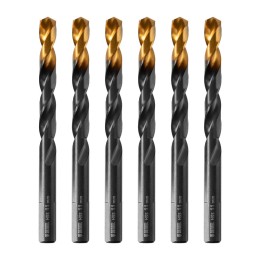 Denzel Сверло по металлу, 11 мм, HSS-Tin, Golden Tip, 6 шт. 717223