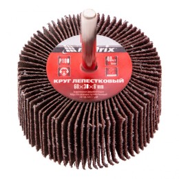 Matrix Круг лепестковый для дрели, 60 х 30 х 6 мм, Р 100 74125