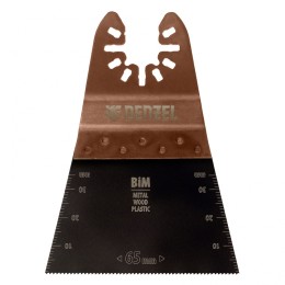 Denzel Насадка для МФИ режущая прямая, BiM, по металлу и дереву, 65 x 1.2 мм, мелкий зуб 782303