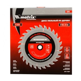Matrix Пильный диск по дереву, 255 х 32 мм, 72 зуба, кольцо 30/32 Professional73243