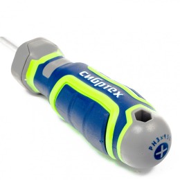 Сибртех Отвертка PH3 х 150 мм, CrV, четырехкомпонентная рукоятка 12279