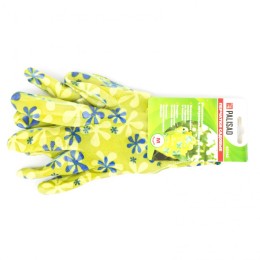 Palisad Перчатки садовые из полиэстера с нитрильным обливом, зеленые, M 67742