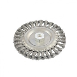 Matrix Щетка для УШМ 150 мм, М14, плоская, крученая проволока 0.35 мм 74635