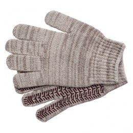 Сибртех Перчатки трикотажные усиленные, гелевое ПВХ-покрытие, 7 класс, бело-серый меланж Россия 68182