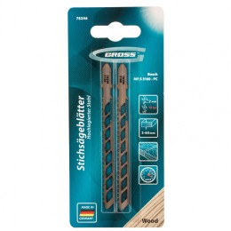 Gross Полотна для электролобзика по дереву, улучшенный чистый рез, 2 шт. ( 3160 - PC ) 78296