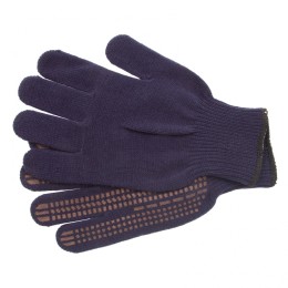 Сибртех Перчатки трикотажные, акрил, ПВХ гель, "Протектор", синий, оверлок Россия 68665