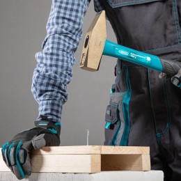 Gross Молоток слесарный, 1000 г, квадратный боек, фибергласовая обрезиненная рукоятка 10279