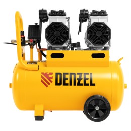 Denzel Компрессор безмасляный, малошумный DLS 2200/50, 2200 Вт, 2x1100, 50 л, 380 л/мин 58031