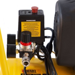 Denzel Компрессор воздушный DLC1300/24 безмасляный 1.3 кВт, 24 литра, 206 л/мин 58171