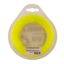 Denzel Леска для триммера, квадрат 2 мм х 15 м, блистер Flex cord 96115