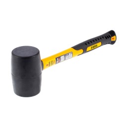 Denzel Киянка резиновая, 16 oz, черная резина, фибергласовая рукоятка// 7711185