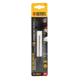 Denzel Сверло по металлу, 3,2 мм, HSS Co-8% // 71408