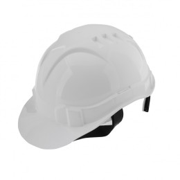 Сибртех Каска защитная с храповым механизмом, Европласт, белая Россия 89109