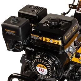 Denzel Мотоблок DPT-270X, 7 л.с, дисковое сцепление, ширина 90 см, глубина 35 см, фрез 3 х 4, ВОМ, передачи 2В/1Н 56403